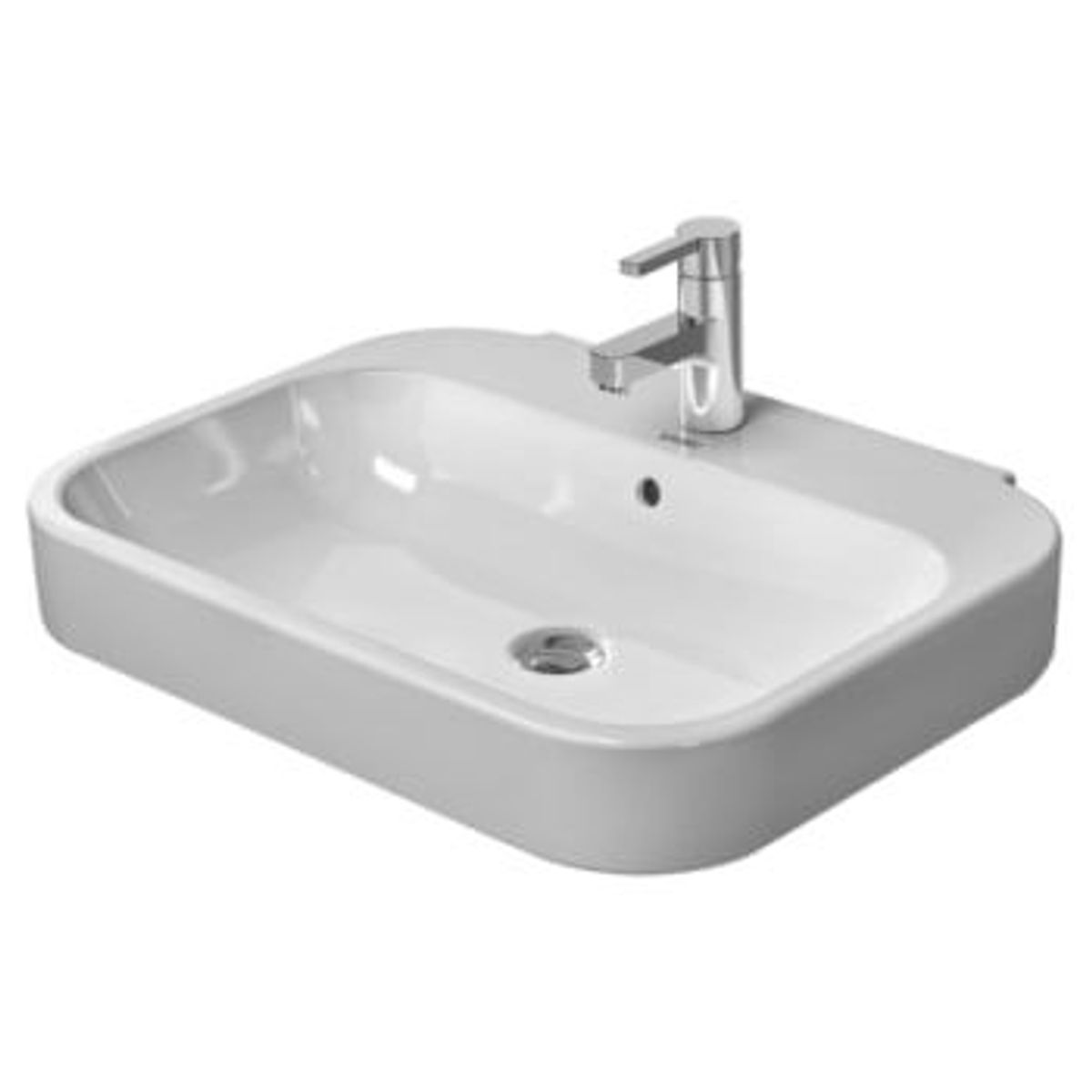 Duravit Happy D.2 vask 60 x 47,5 cm med hanehul