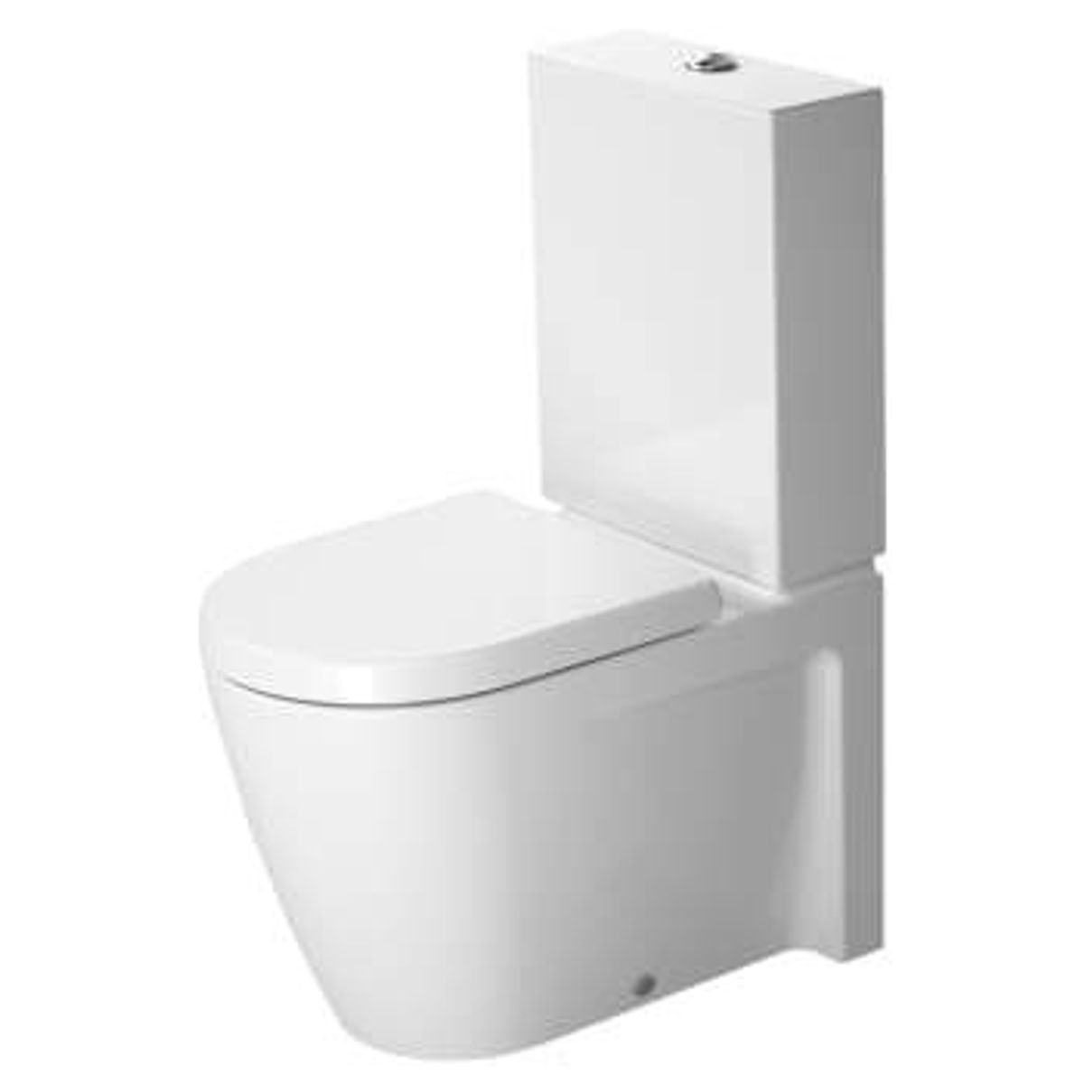 Duravit Starck 2 toilet, wondergliss back-to-wall