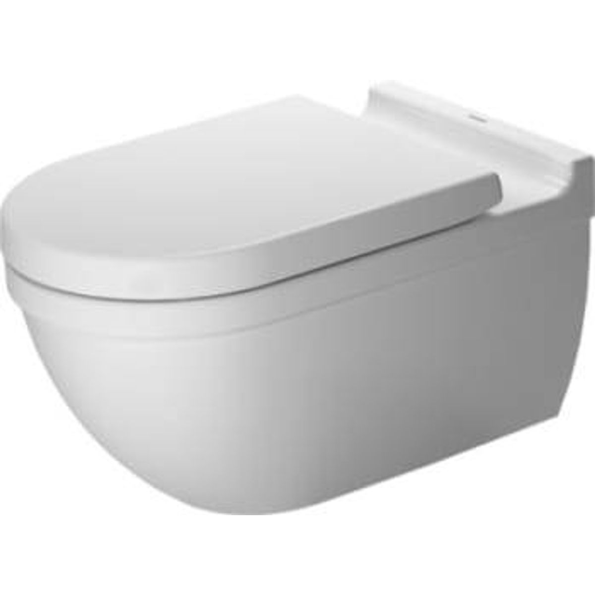 Duravit Starck 3 vægtoilet 62 cm, wondergliss skjult montering til senso