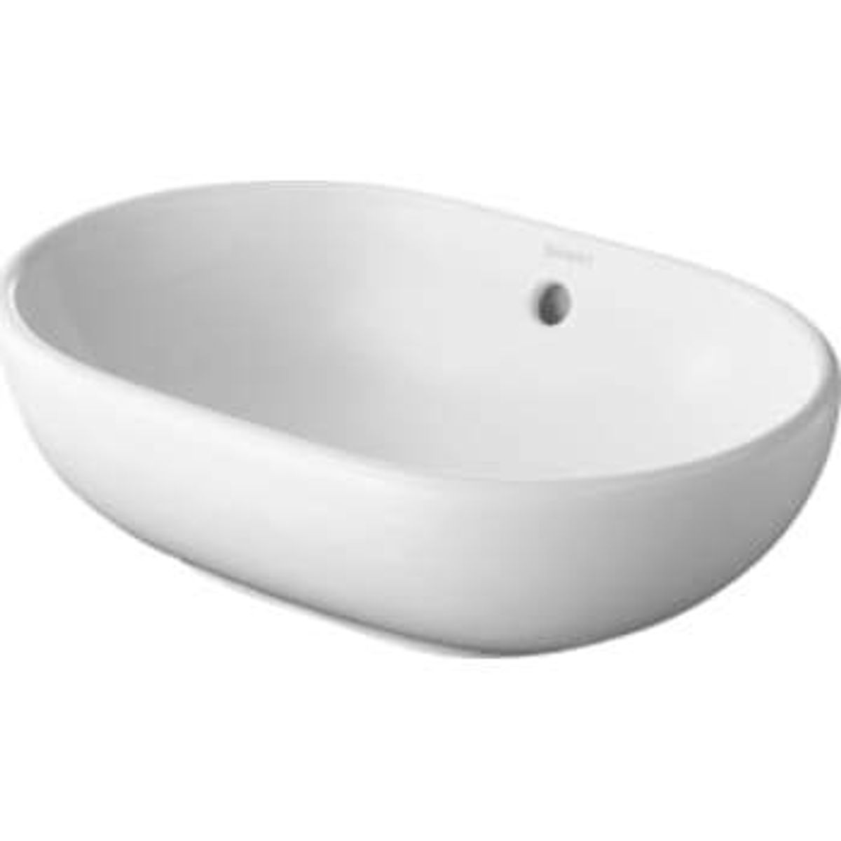 Duravit Foster bowle 50 cm uden hanehul med overløb