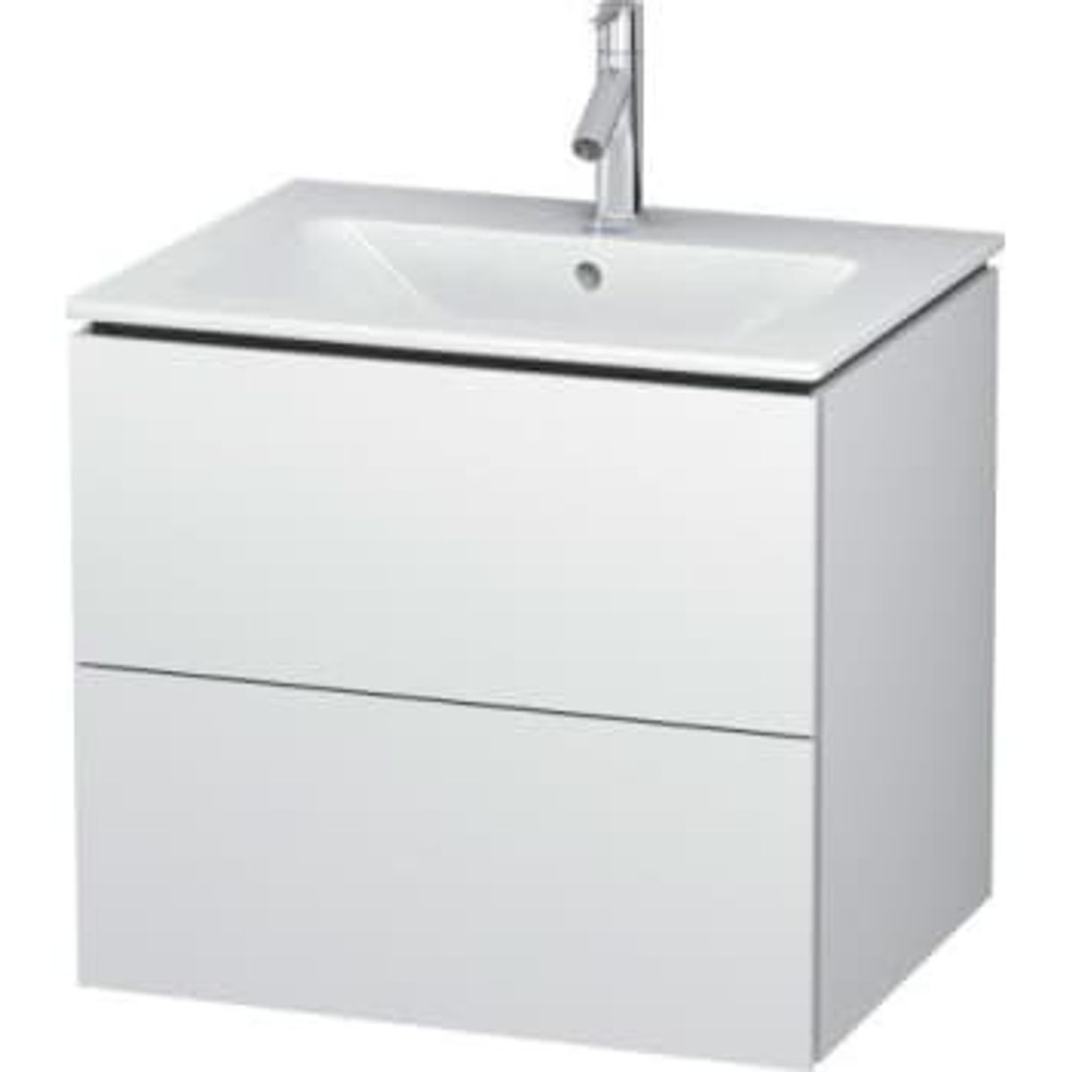 Duravit L-Cube vaskeskab 62x48,1cm, 2 skuffer, hvid mat