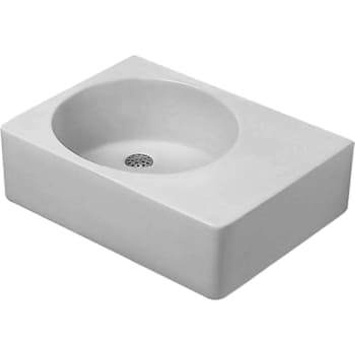 Duravit Scola vask 60 cm vask i venstre side, med hanehul og wondergliss