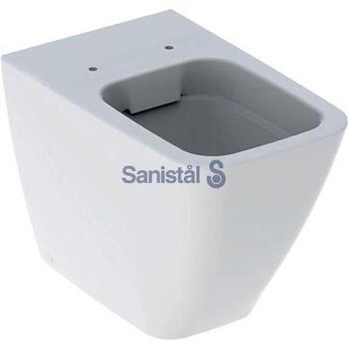 Toilet icon square skjult mont hvid/kera