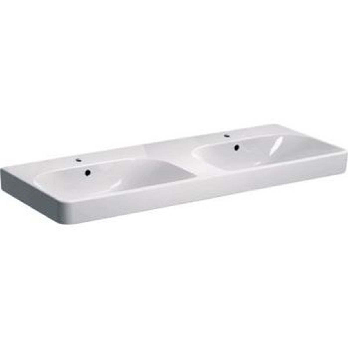 Geberit smyle square dobb. vask 120x48cm, hvid