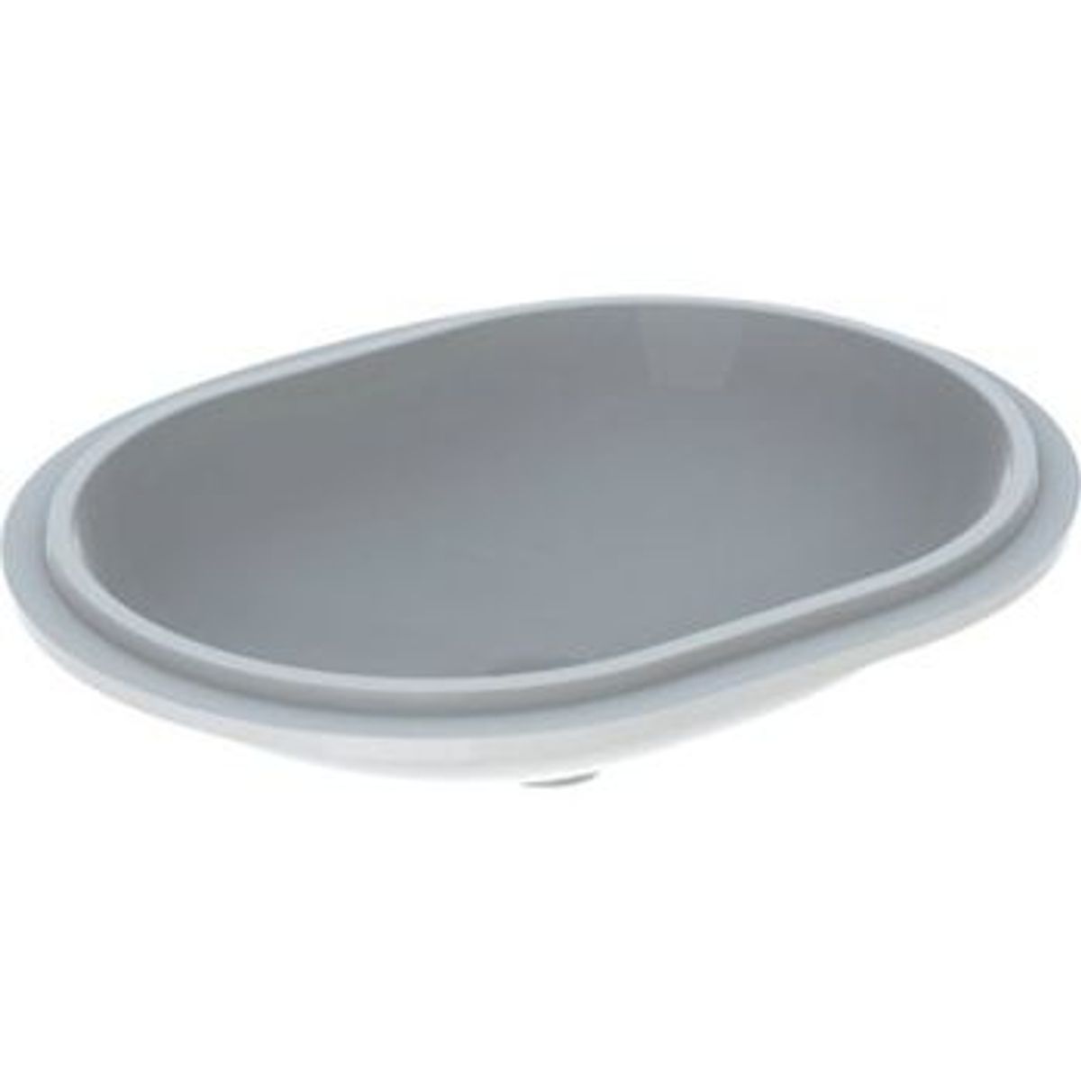 Geberit variform vask underl. elip 55x46cm, hvid