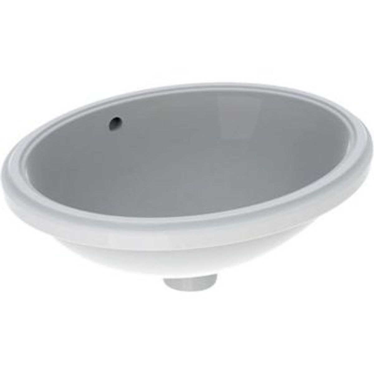 Geberit variform vask underl. oval 42cm, hvid kt