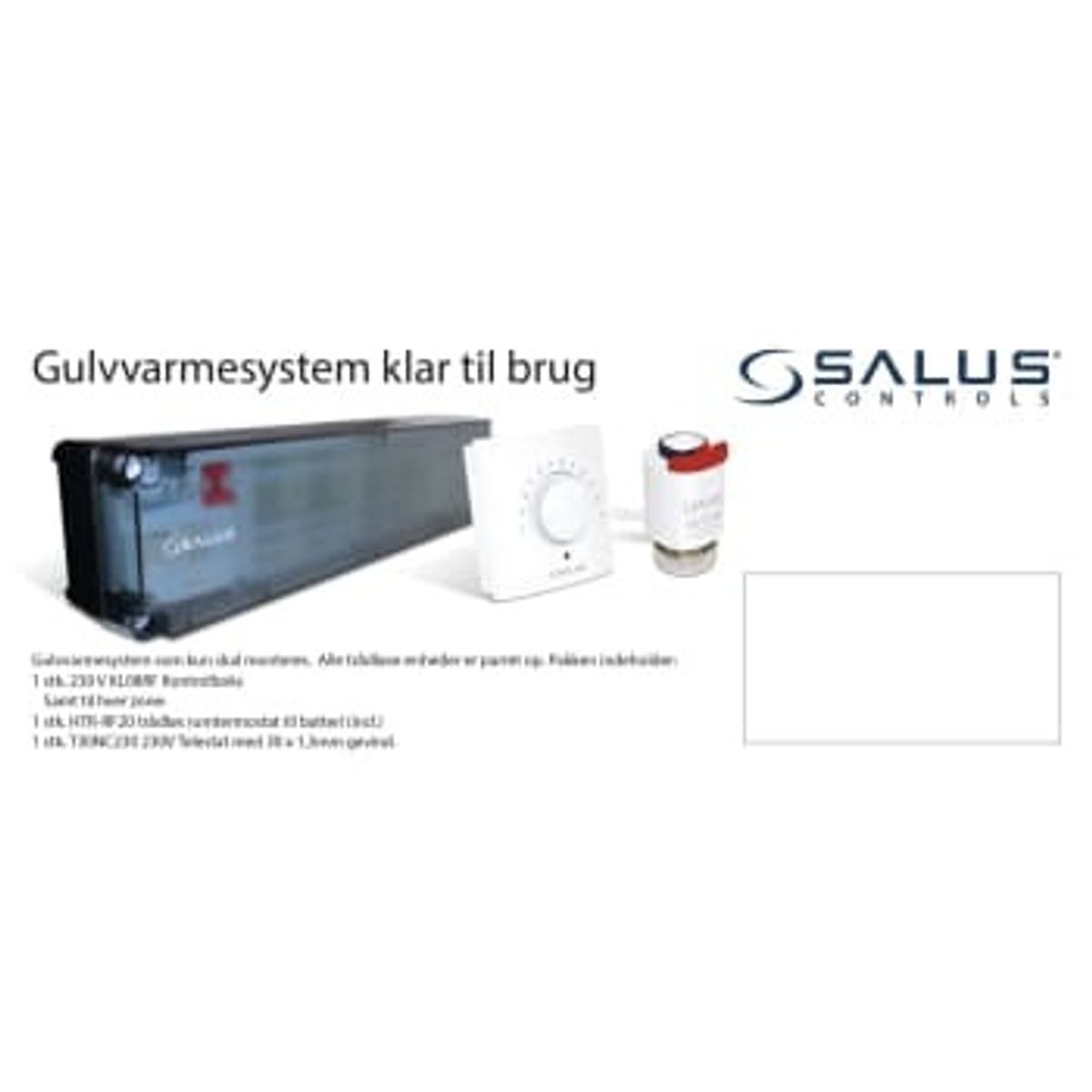 Salus 5-zoner gulvvarmesystem parret og klar til brug