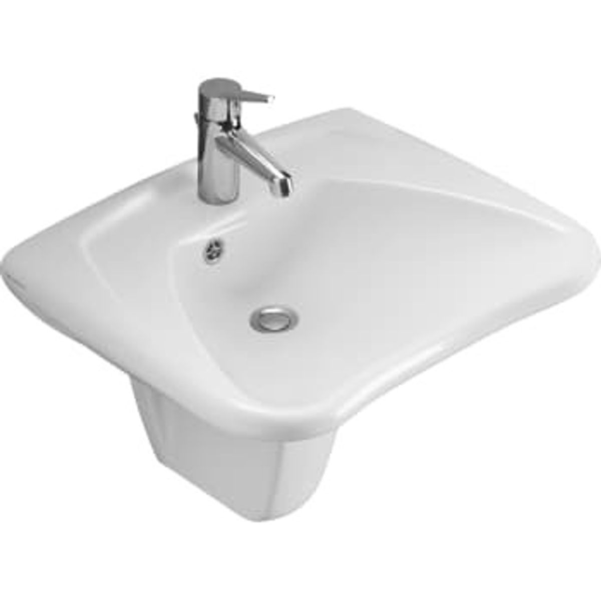 Villeroy & Boch V&B 7119 Onovo Omniavita vask m/hanehul og overløb 60