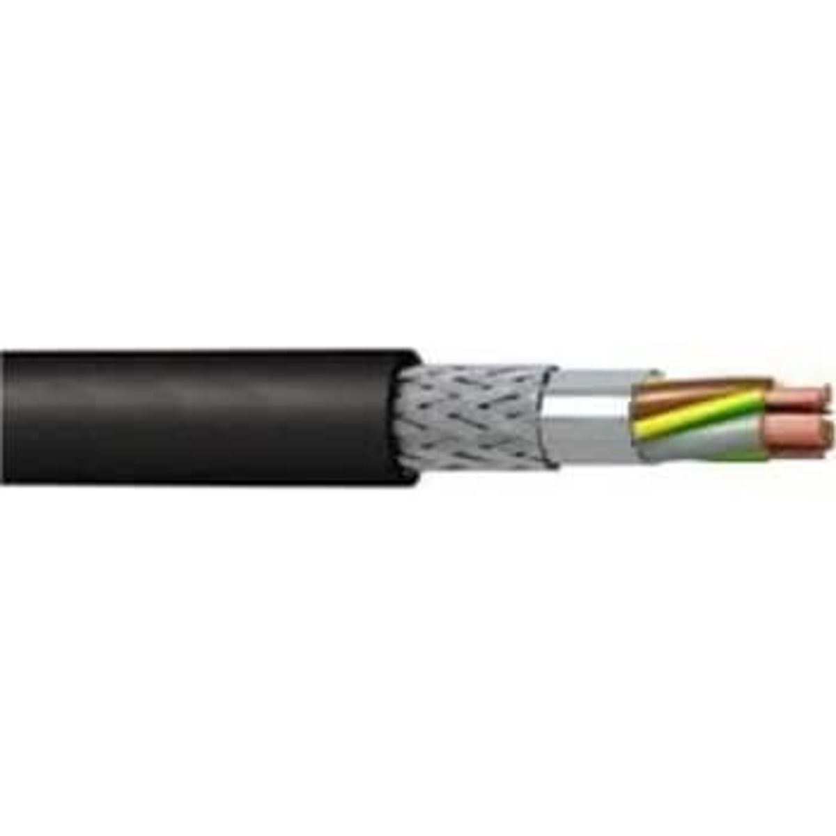 MTO Motorkabel 2YSLCYK-J EMC 3x2,5+3G0,50 mm², sort, T500