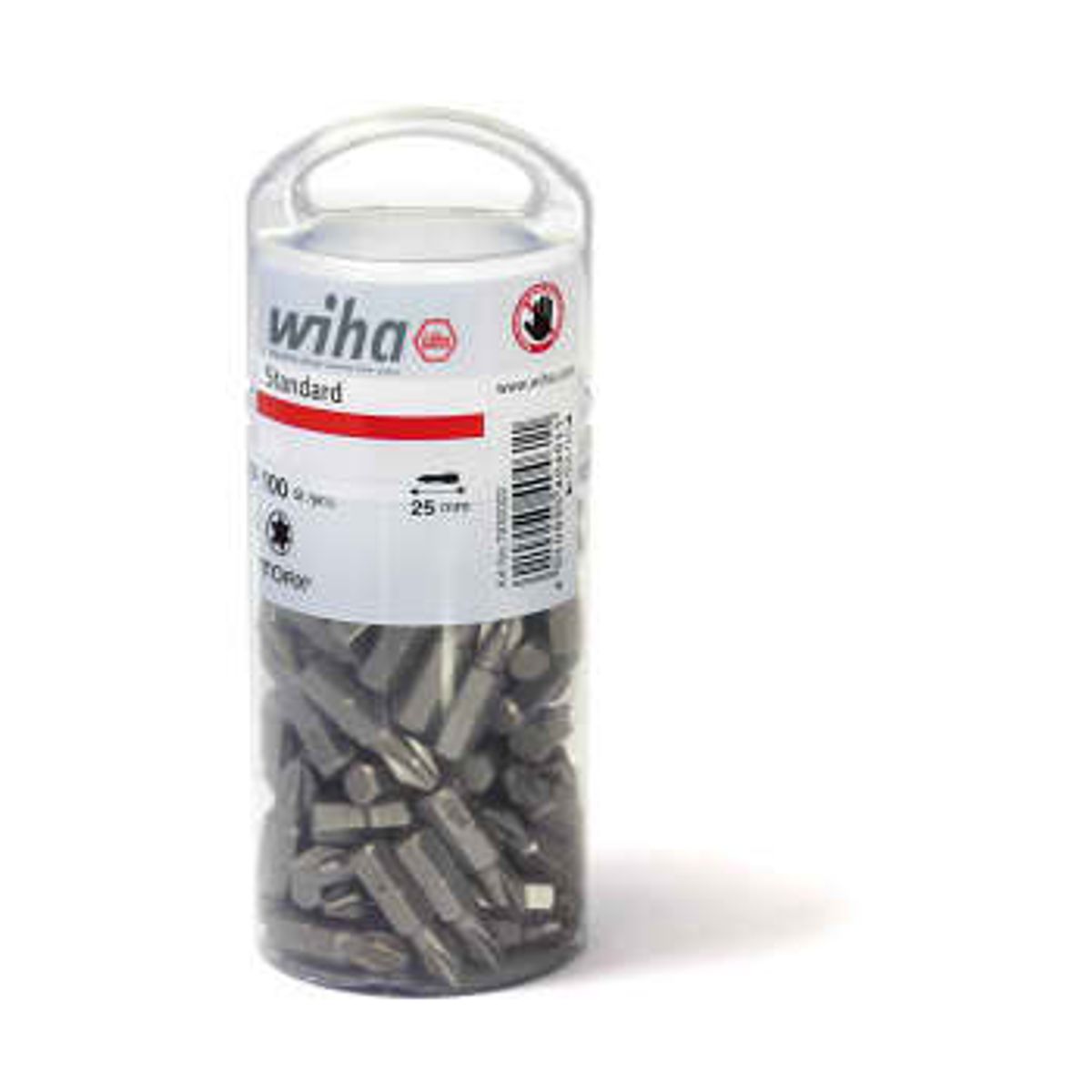 Wiha bits 25 mm, 1/4, TORX® T20, 100 stk. i boks