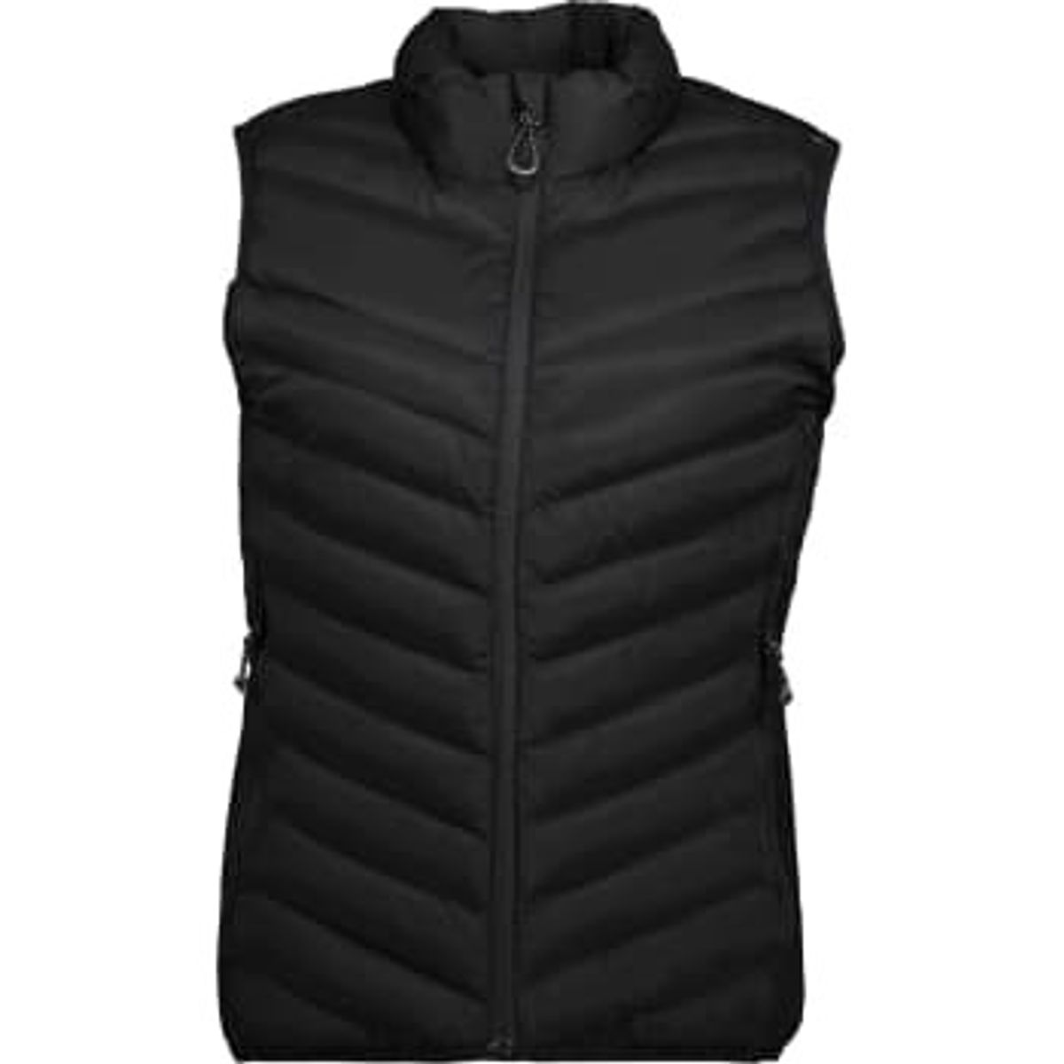 ID Identity ID, vatteret stretch dame vest, 0893, Sort, str. XL