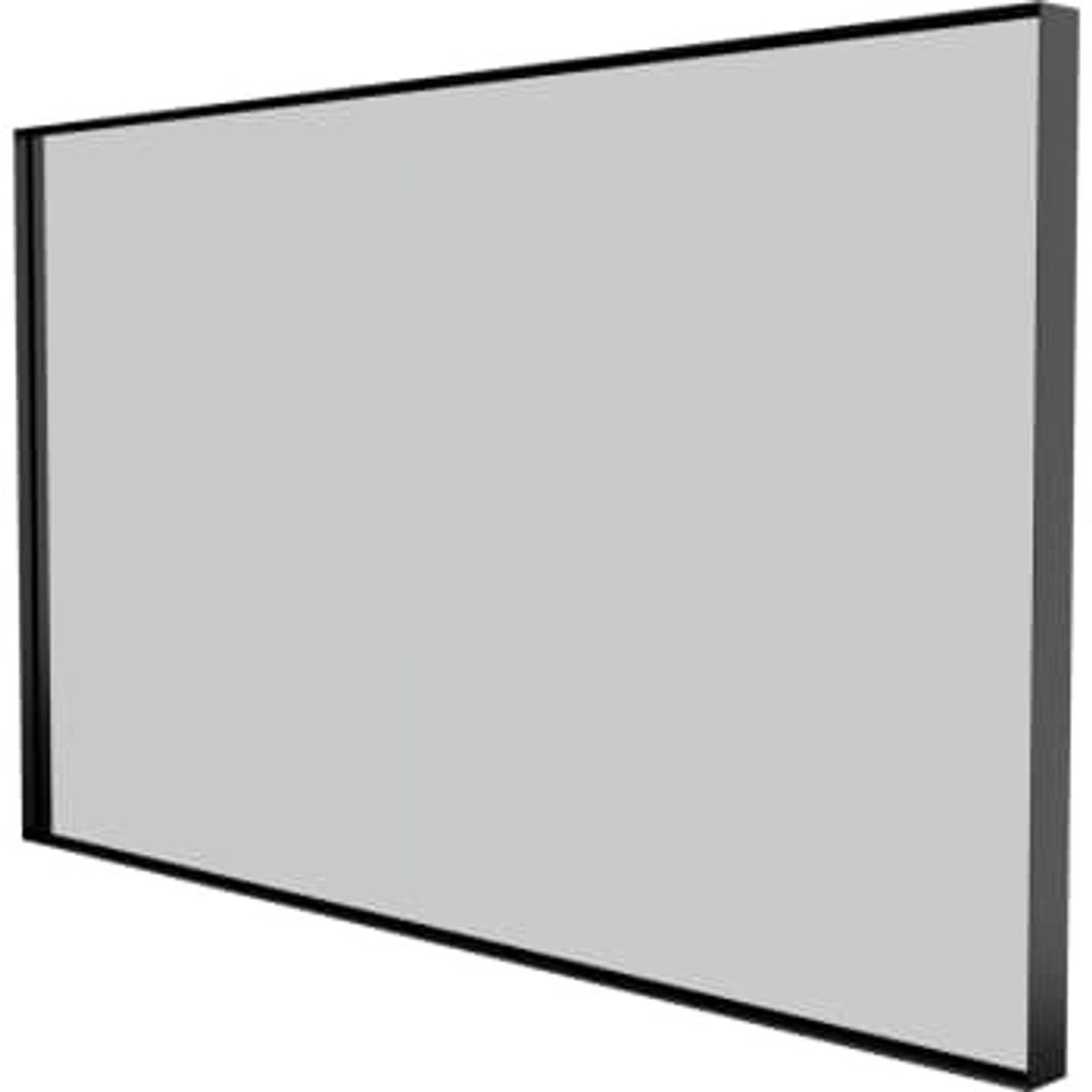 Cosani Sanibell Basicline spejl 100x60cm, mat sort aluramme