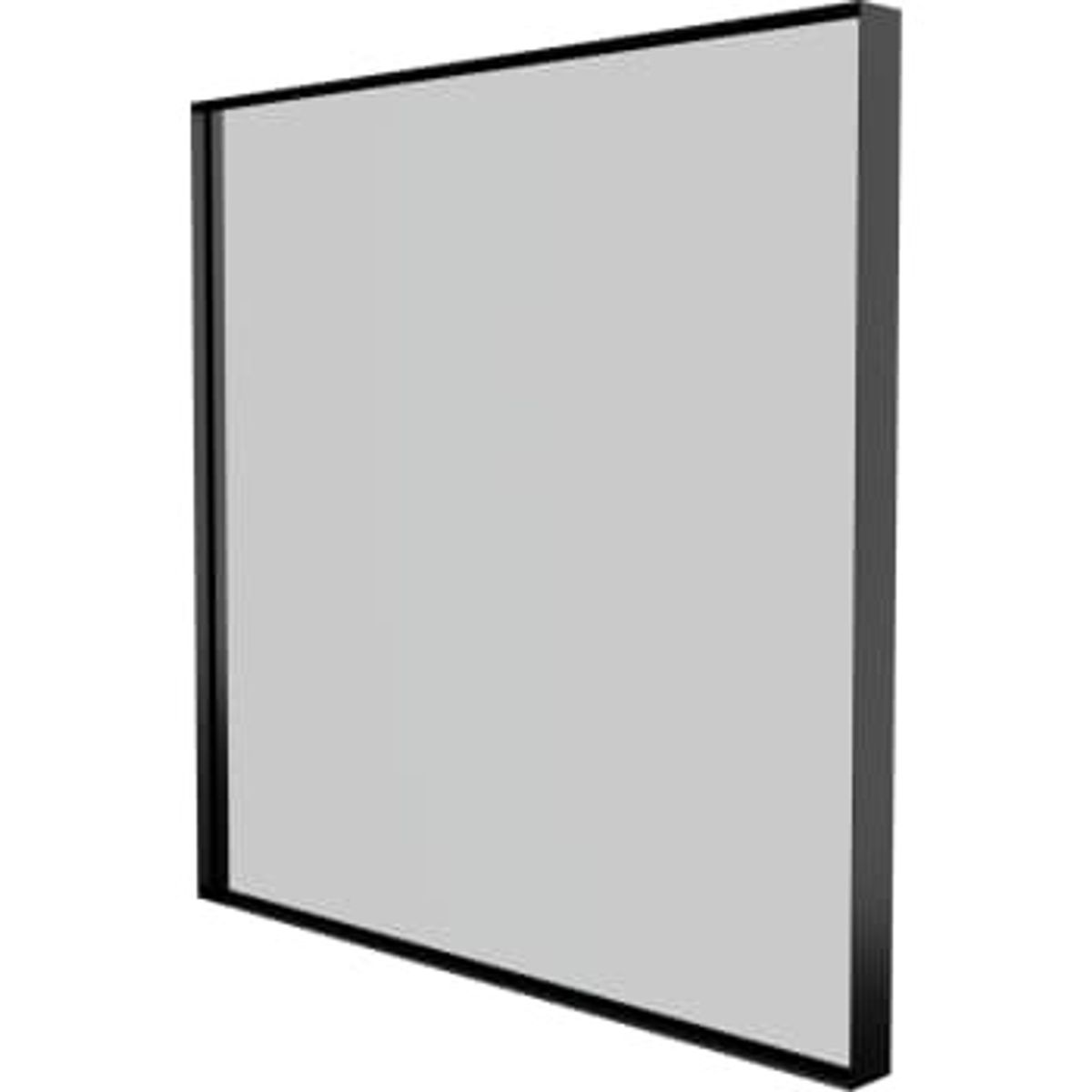 Cosani Sanibell Basicline spejl 60x60cm, mat sort aluramme