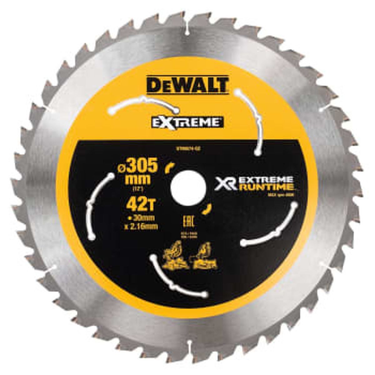 DEWALT rundsavsklinger til akkusave, Ø305/30 mm, 42 td.