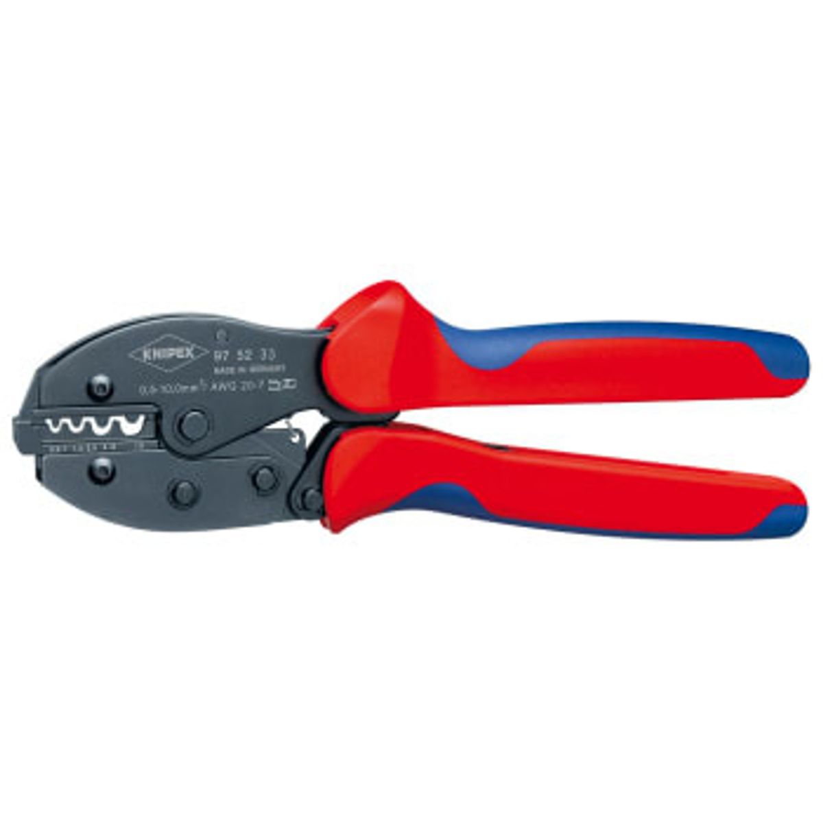 KNIPEX Preciforce® crimptang, uisolerede stik