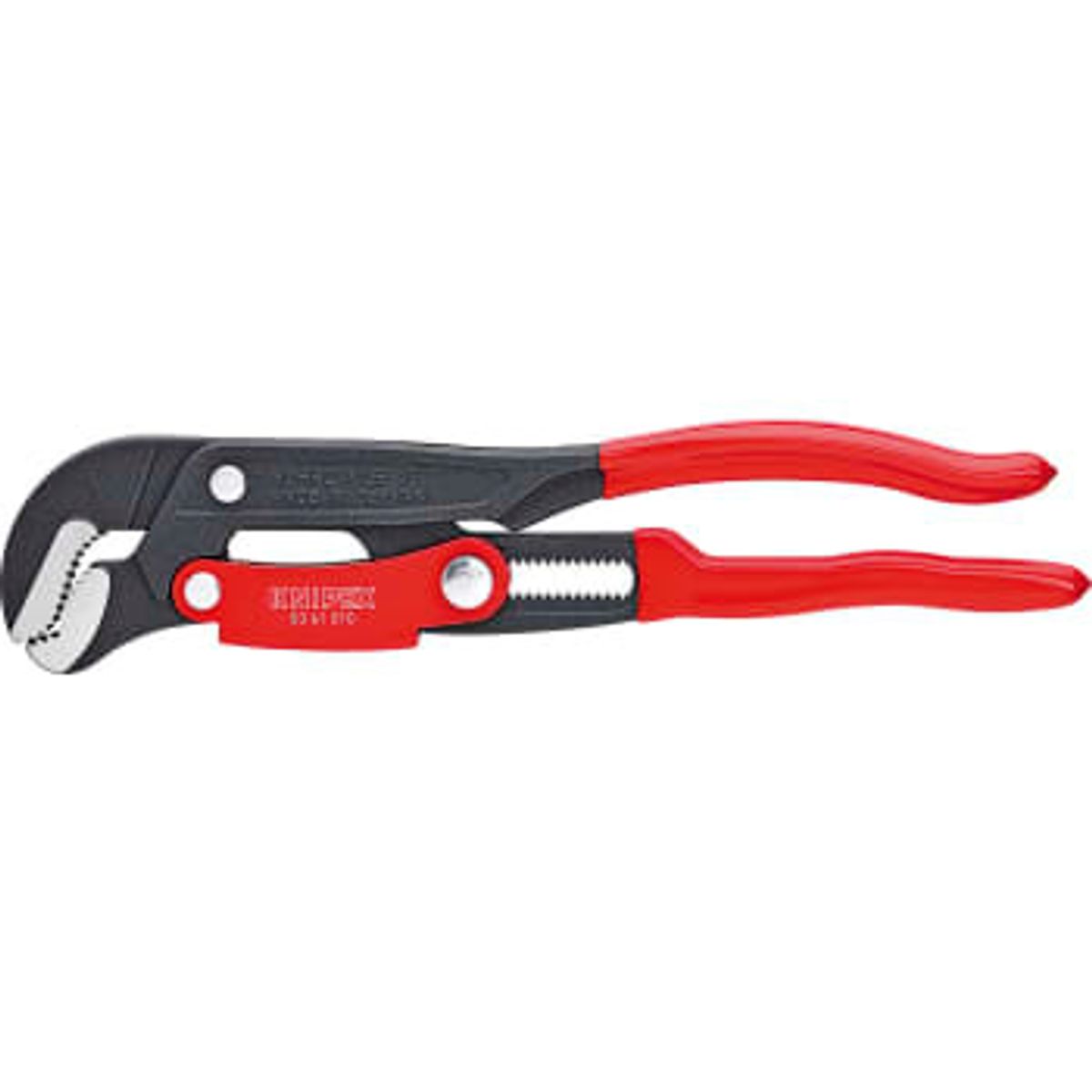 KNIPEX rørtang S-gab, grå pulvercoated, 330 mm