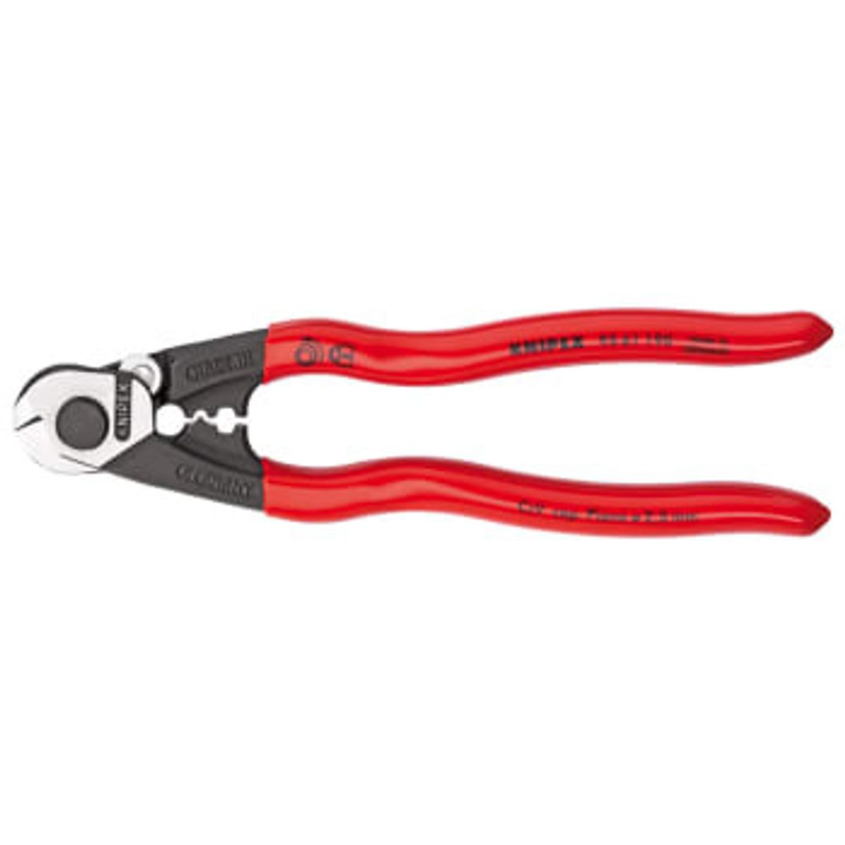 KNIPEX stålwiresaks, 190 mm, ø 2,5 mm - ø 7 mm