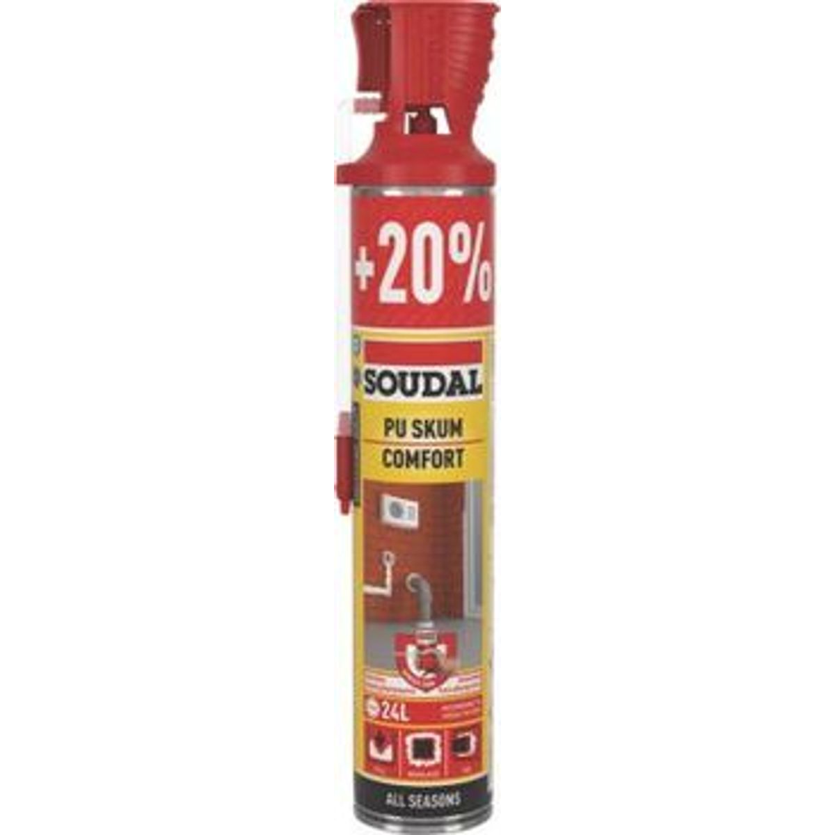 Soudal pu helårsskum 720ml