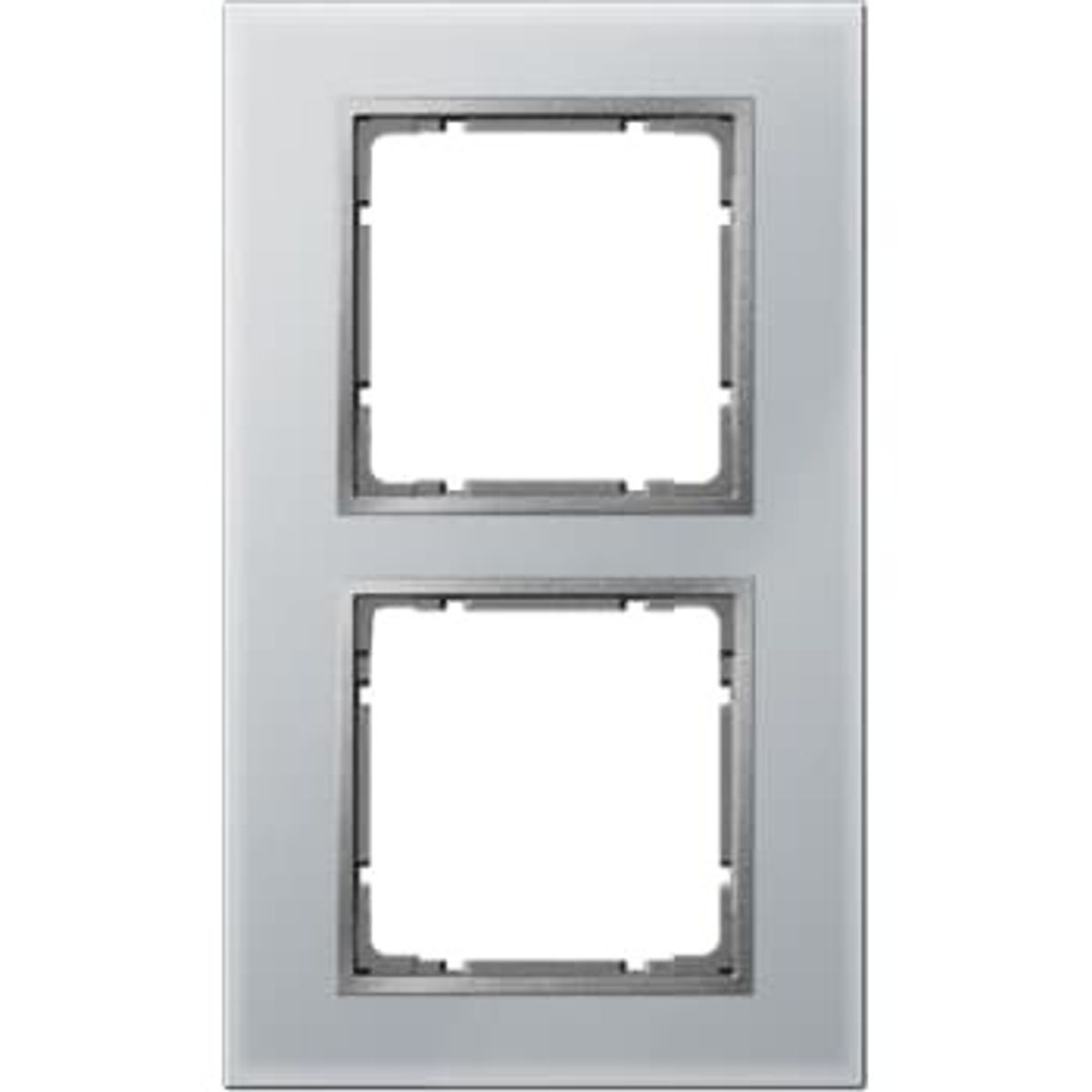 Berker Ramme 2 modul b.7 glas alu