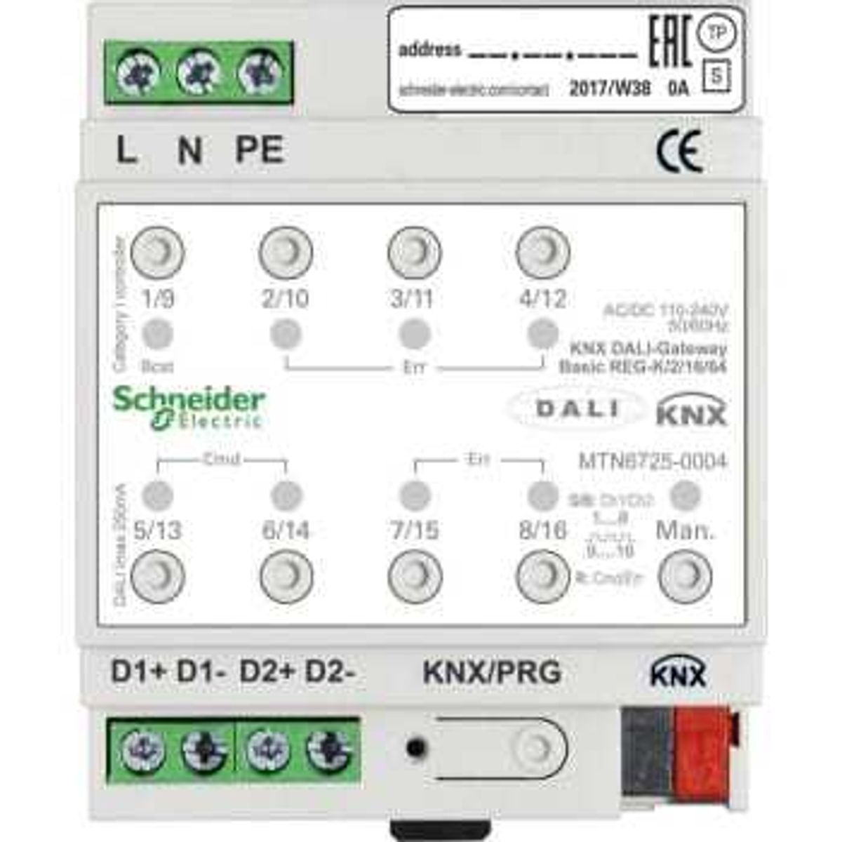 Schneider Electric Knx dali gateway basis 2/16/64