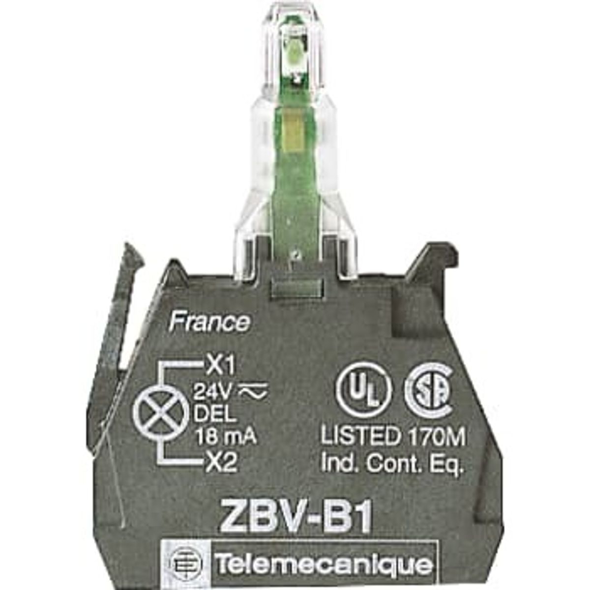 Schneider Electric Lampekrop led hvid 24v zbvb1