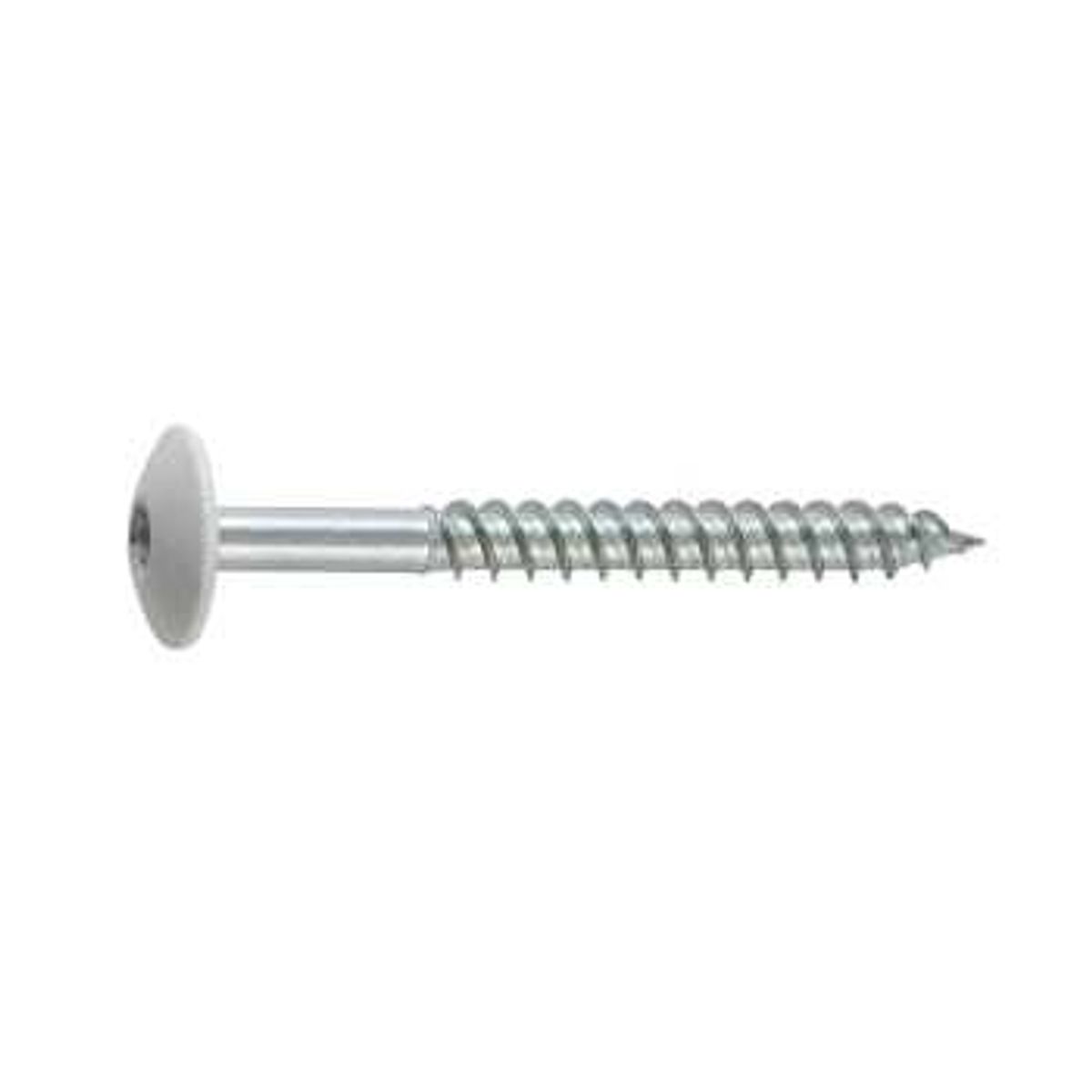 NKT Fasteners Træbetonskrue, elforzinket, TX20, 4,5x45 mm, 200 stk., hvid