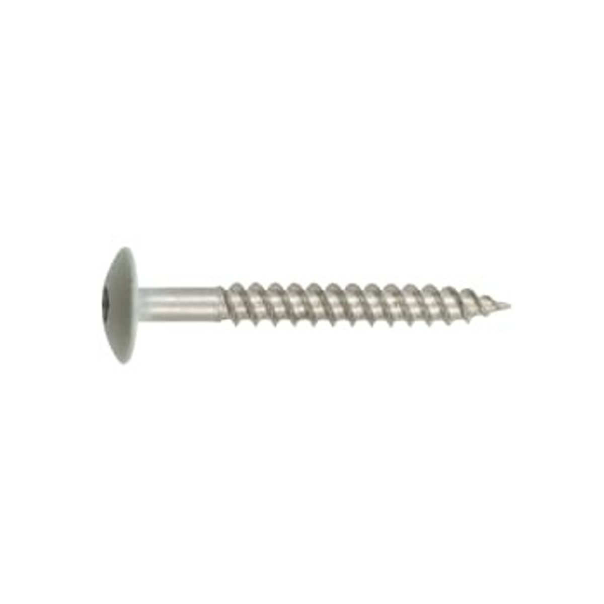 NKT Fasteners Facadeskrue, rustfri A2, DH, TX20, 4,5x40 mm, lys grå, 200 stk.