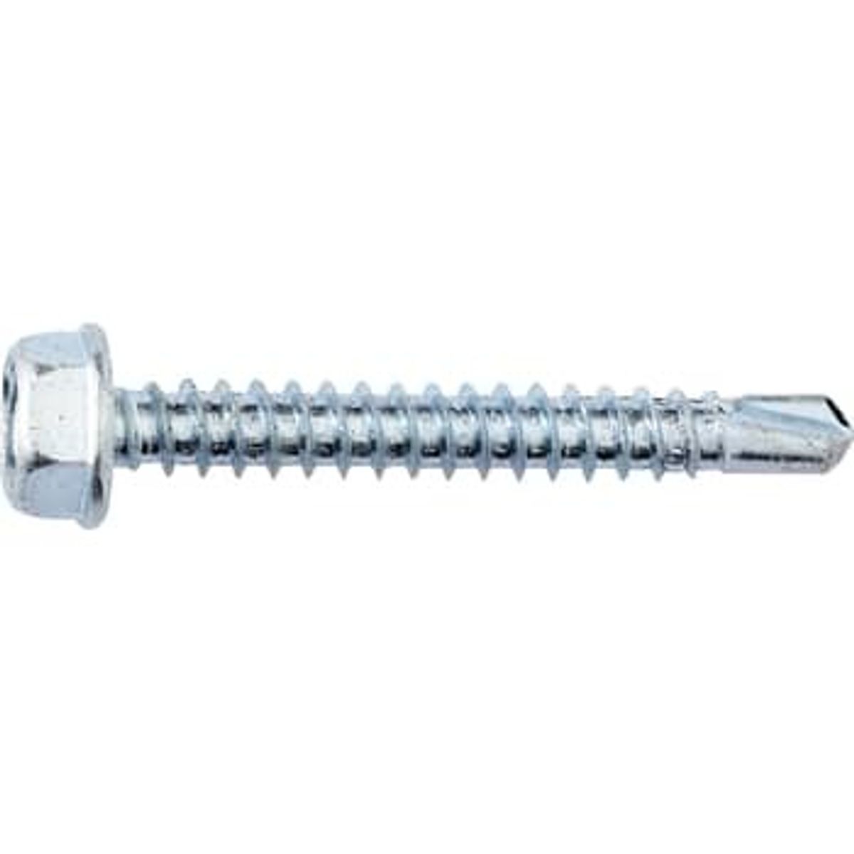 NKT Fasteners Pladeskrue, elforzinket, 6-kanthoved 8 mm, 200 stk. 4,8 x 25 mm