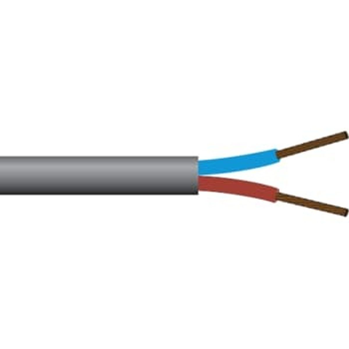 NKT Gummikabel gka 2x1 r100 (100 mtr)