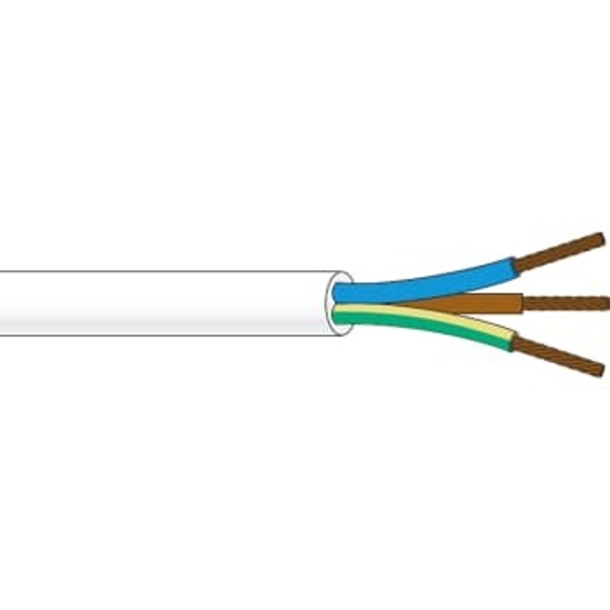 NKT Ledning pklj 3g0,75 sort r100 (100 mtr)