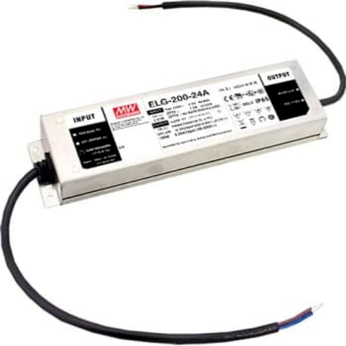 Mean Well LED Driver ELG-200-12B-3Y, 12VDC 16A 192W, IP67