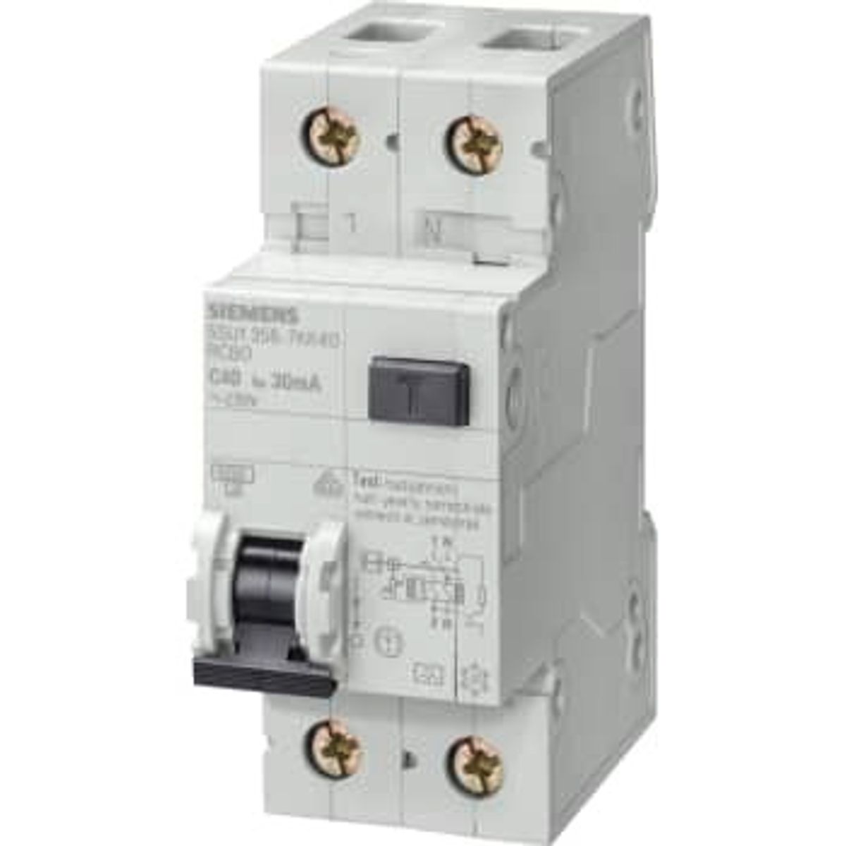 Siemens Kombiafbryder Automat/PFI 300MA C 16A 1P+N 6kA 5SU1656-7KK16