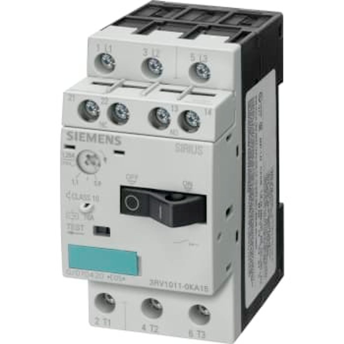 Siemens Maksimalafbryder 4,50-6,30A, 3RV1011-1GA10