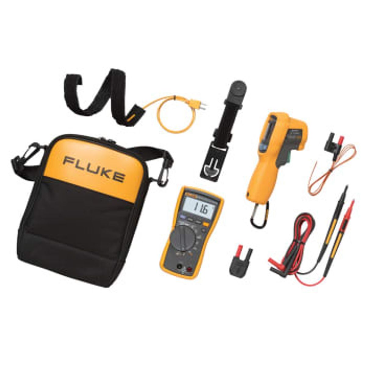 Fluke Multimeter Og IR Termometer Sæt 116/62 Max+ Hvac