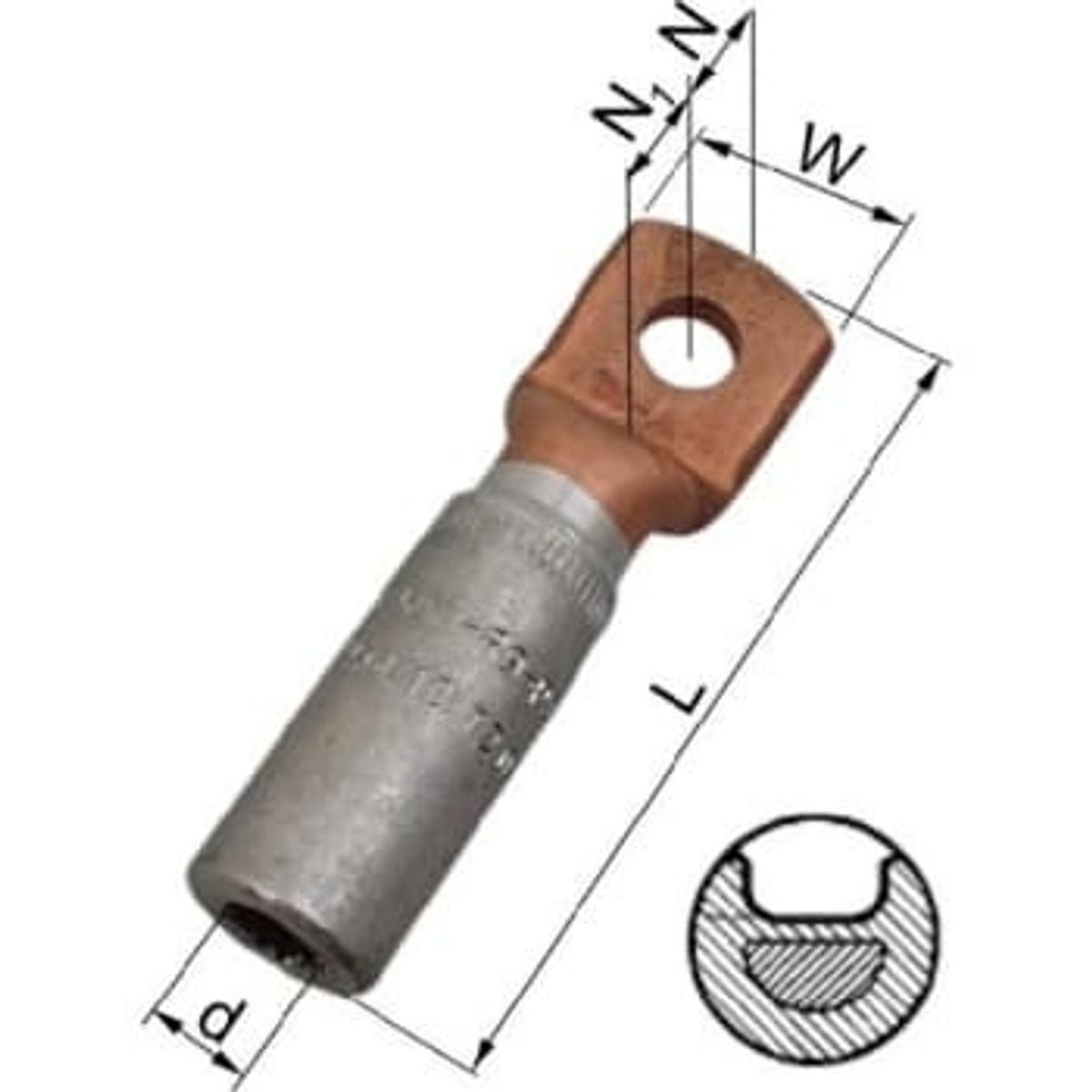 Elpress Kabelsko al/cu akk240-10 m10 (12 stk)