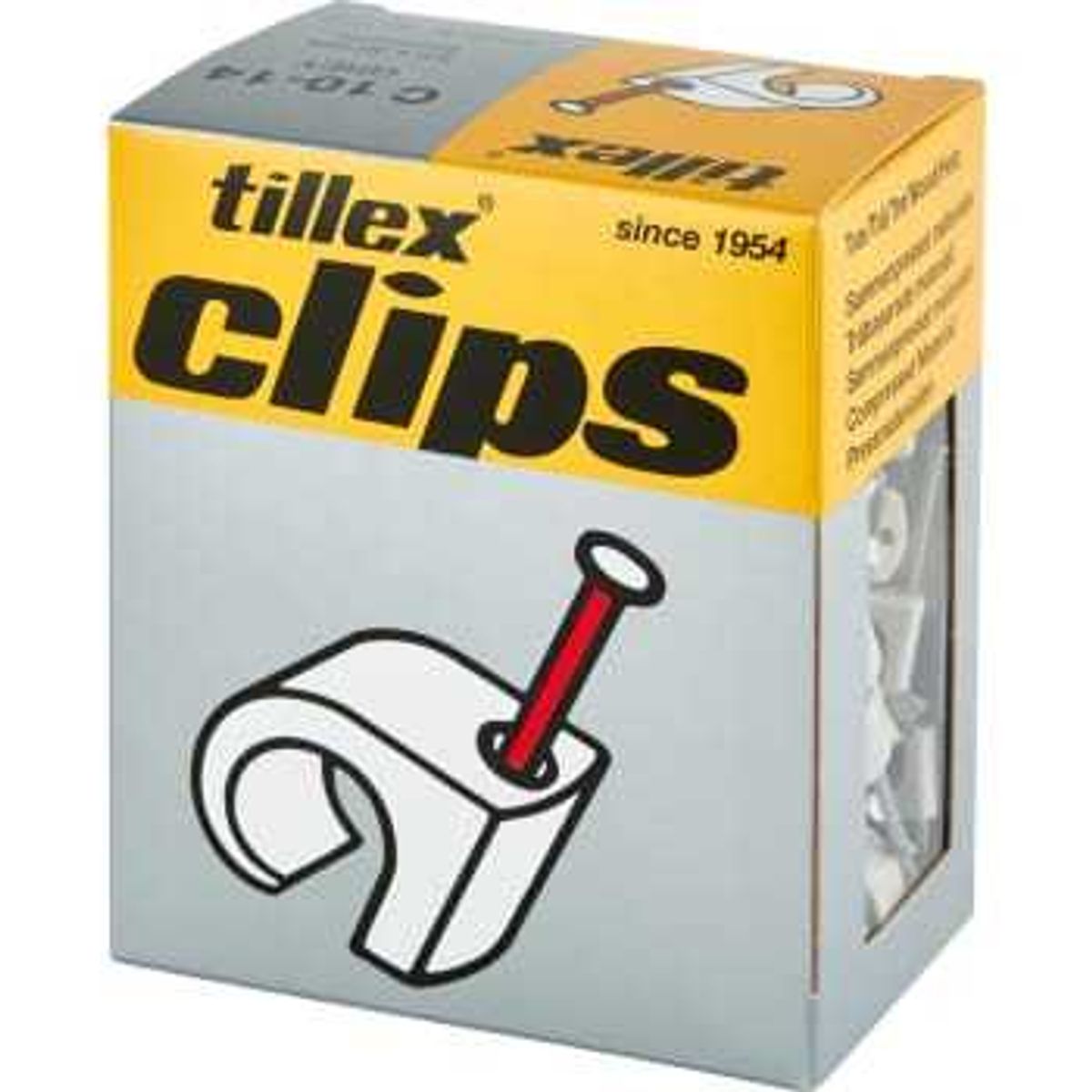 Tillex Clips 10-14/30mm-100 gr&aring; (100 stk)