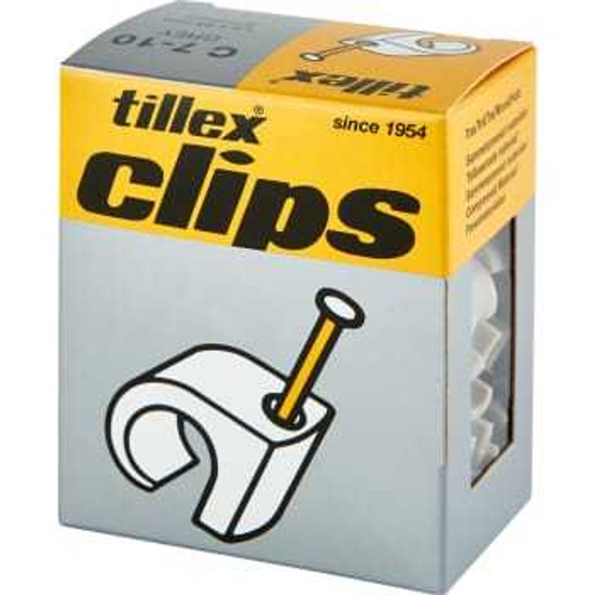 Tillex Clips 7-10/25mm-100 gr&aring; (100 stk)