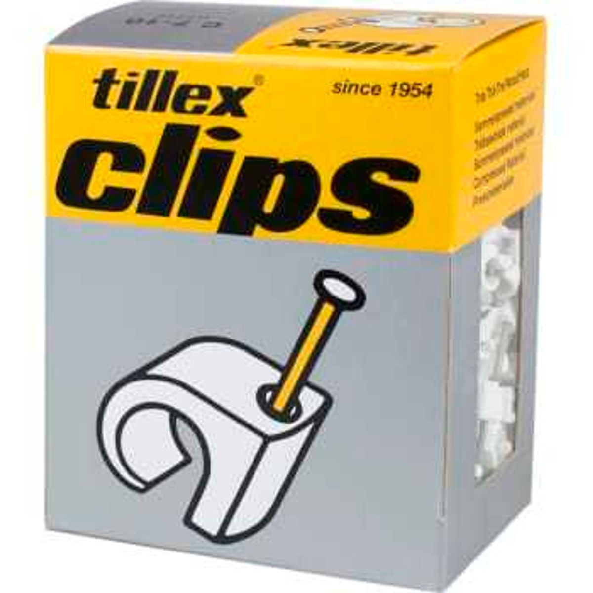 Tillex Clips 7-10/25mm-400 hvid (400 stk)