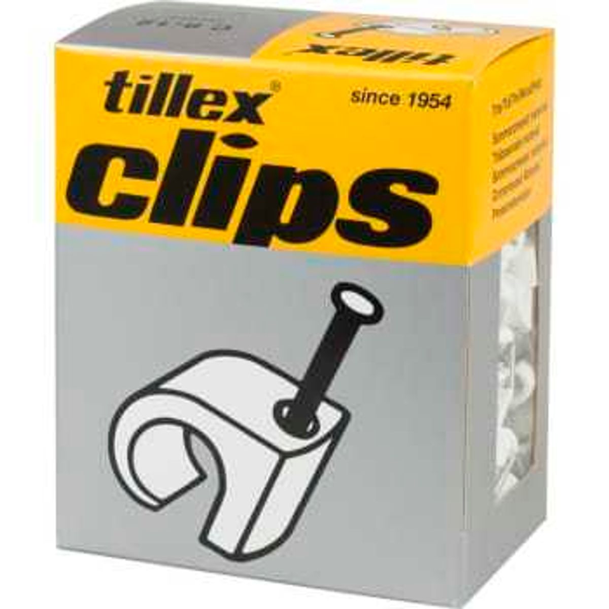 Tillex Clips 8-12/30mm-300 hvid (300 stk)