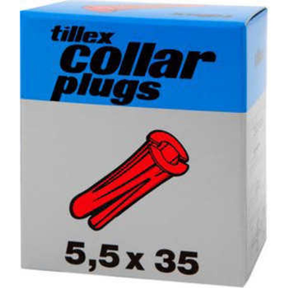 Tillex Plugs kp 5,5x20mm-100 hvid (1000 stk)