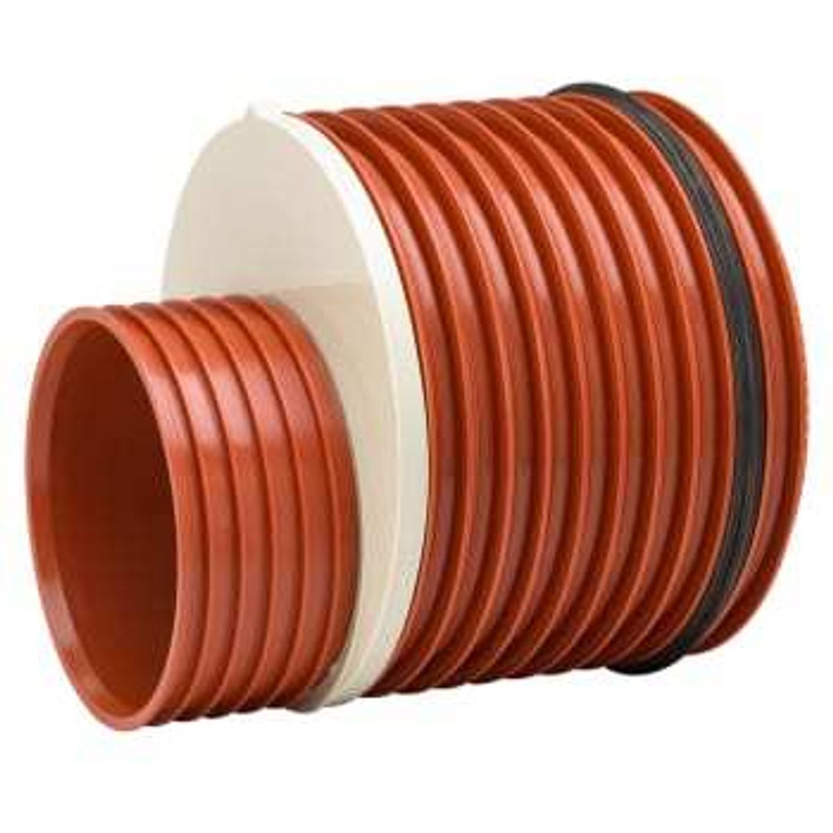 Uponor Double 400 x 250 mm PP-reduktion med gummiring