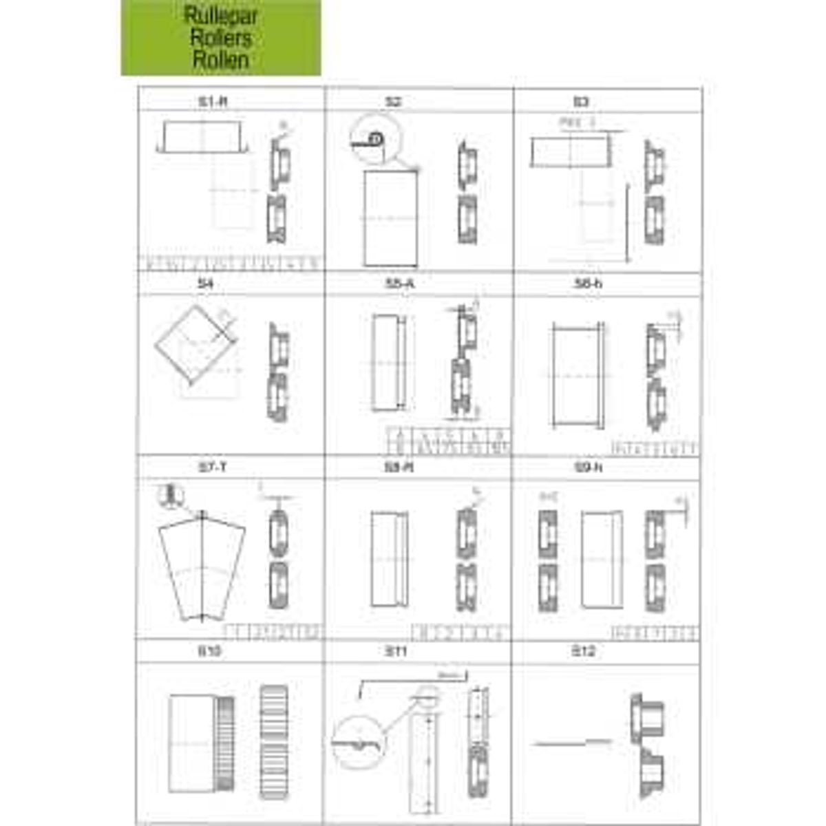 Rullepar HM S1-2,5 R=2,5mm (Nr 1a) til sikke- og bertlemaskine