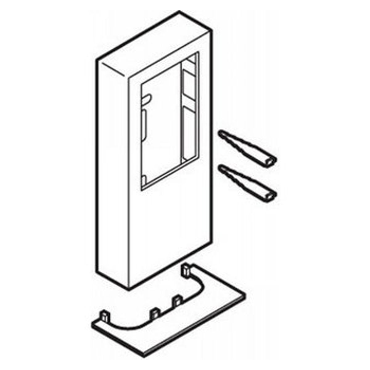 LK FUGA® panelunderlag Baseline 1½ modul hvid