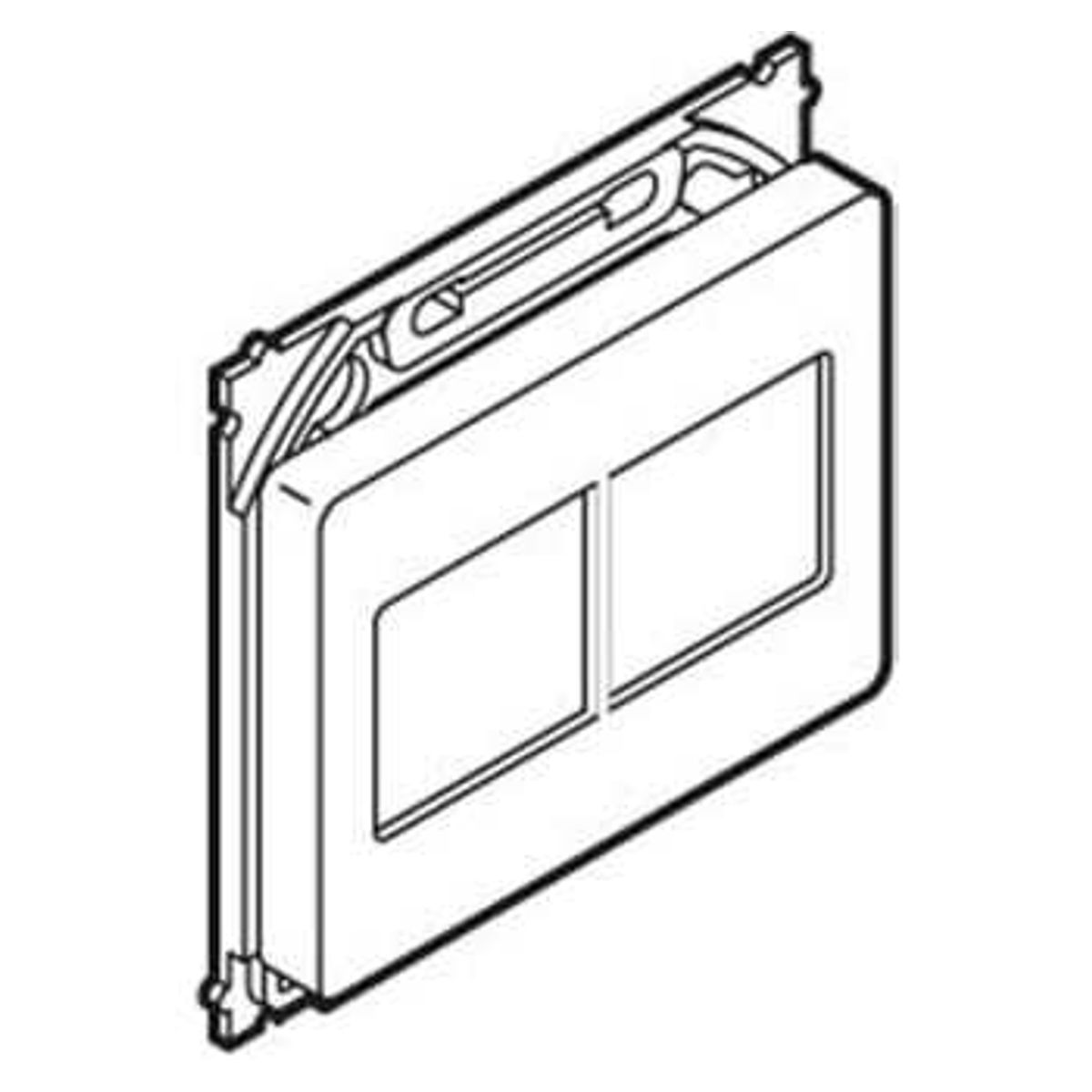 LK Actassi Opus66 dataudtag 2xRJ45 hvid