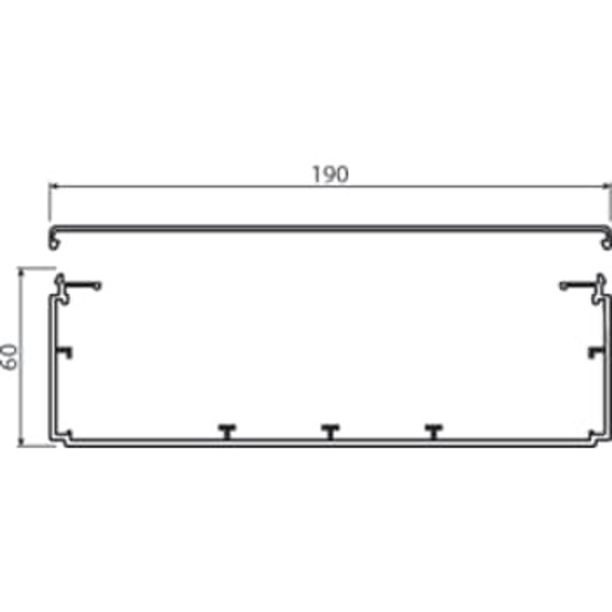 Tehalit Kabelkanal komp lf 60190 ph (8 mtr)