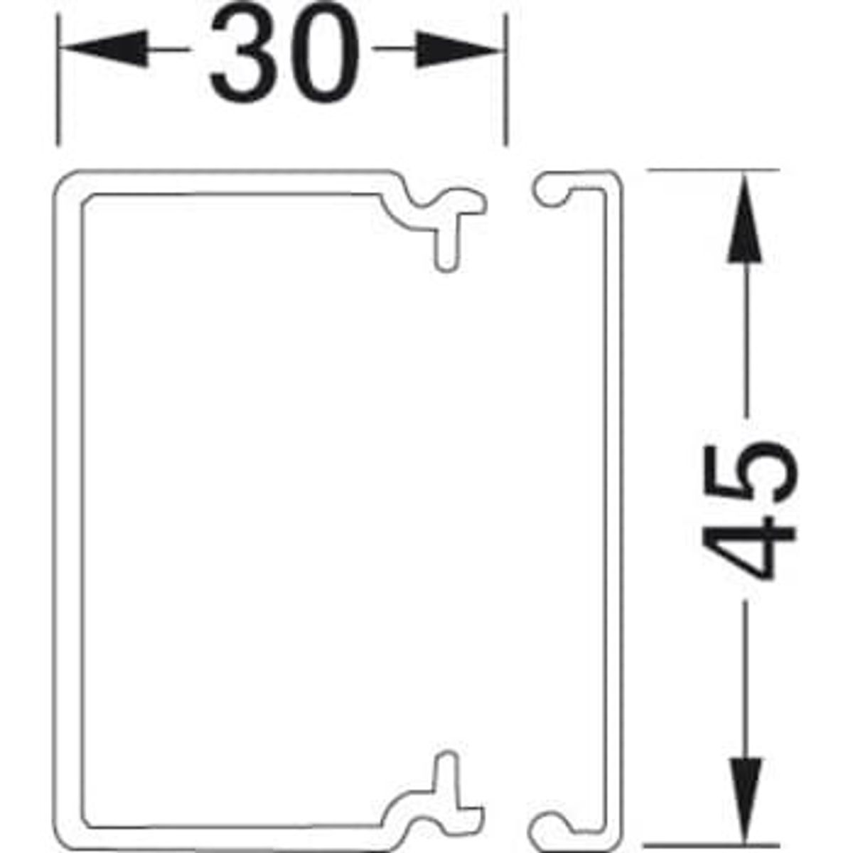 Tehalit Kabelkanal komp lfh 30045 ph (2 mtr) (32 mtr)