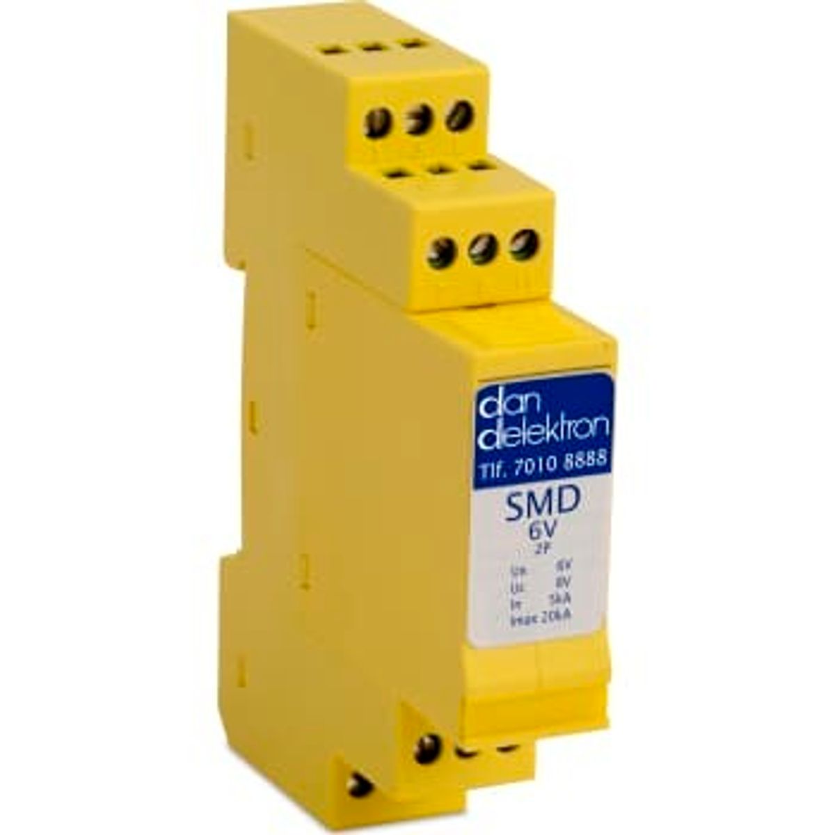 Dan Delektron Transientbeskyttelse SMD 6V 2Par f/din-skinne