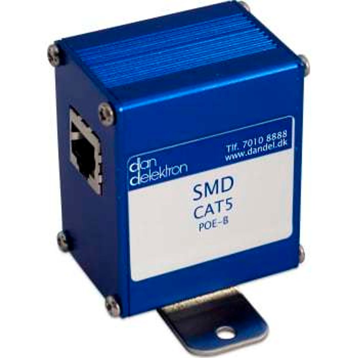 Dan Delektron Transientbeskyttelse SMD Kat.5 POE-B RJ45 stik