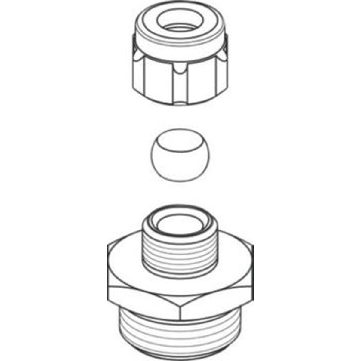 Ideal Standard Scandinavia Børma overgang 8mmx1/2