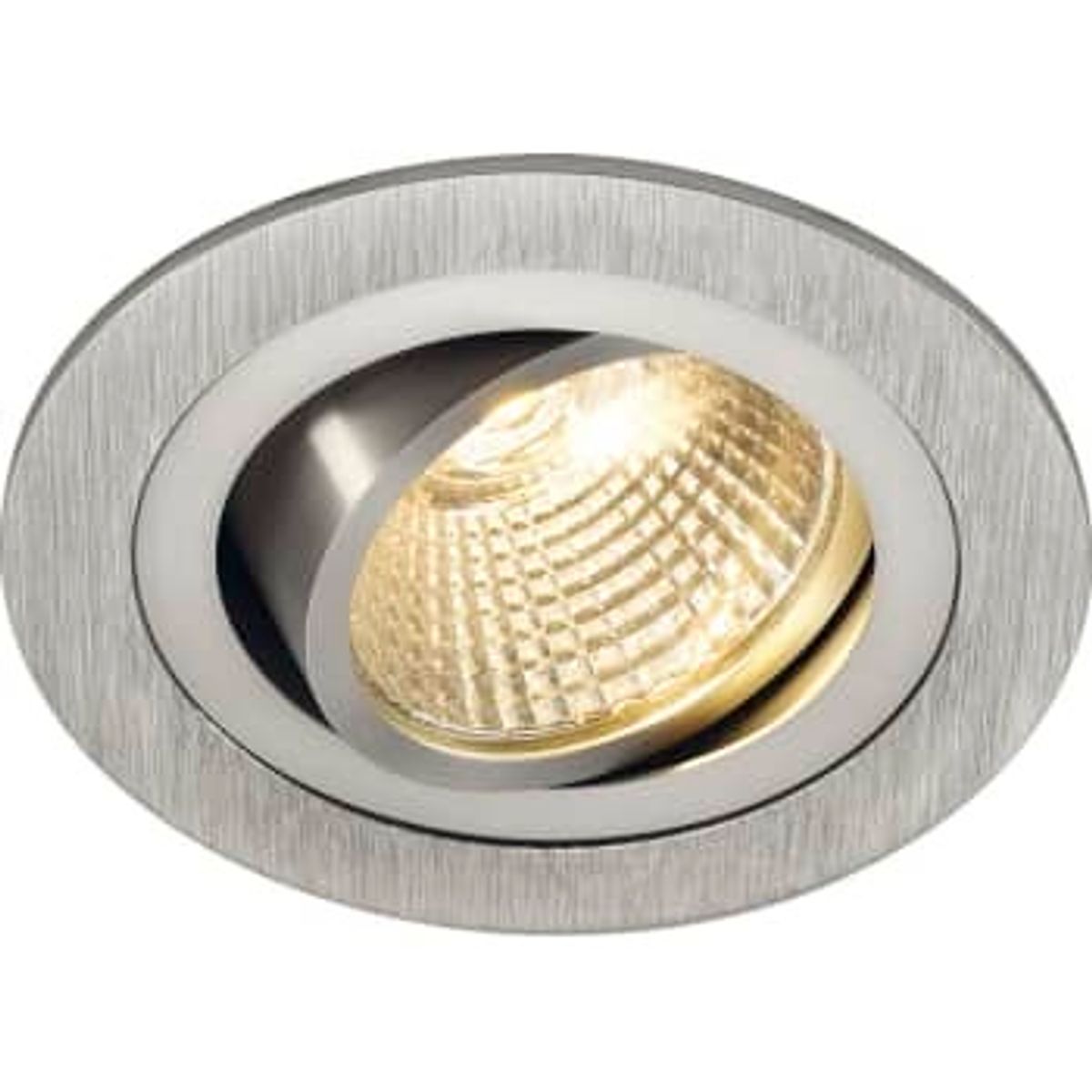 SLV NEW TRIA LED DL ROUND sæt børstet alu 6W 38° 2700K